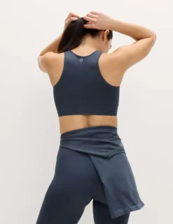 Scoop Neck Seamless Fitted Crop Top