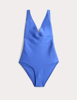 Sculpt Panelled Plunge Swimsuit