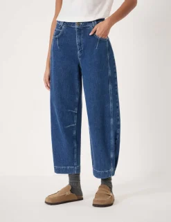 Seam Detail Barrel Leg Jeans
