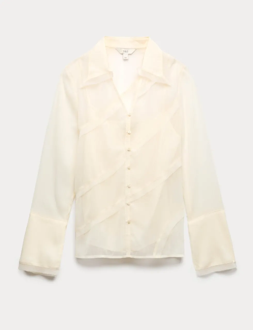 Seam Detail Collared Shirt