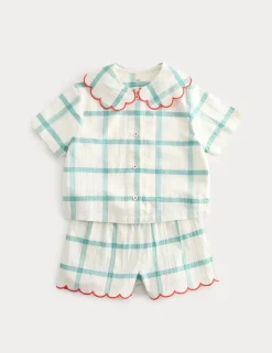 Seersucker Checked Sleepytime Pyjamas (9 Mths-8 Yrs)