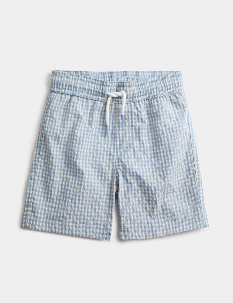 Seersucker Gingham Swim Shorts (2-8 Yrs)