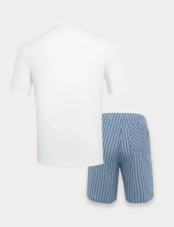 Seersucker Logo Pyjama Set