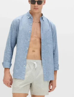 Seersucker Swim Shorts