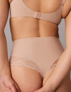 Sensual Lace High Waisted Thong