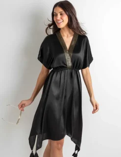Sequin Placket Kaftan