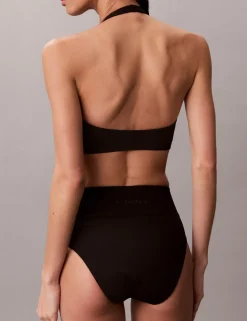 Shaping Square Neck Halterneck Bikini Top