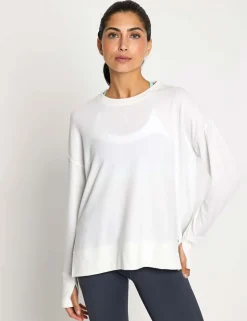 Shelby Crew Neck Step Hem Relaxed Sweat-shirt