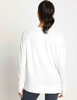Shelby Crew Neck Step Hem Relaxed Sweat-shirt