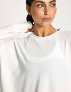 Shelby Crew Neck Step Hem Relaxed Sweat-shirt