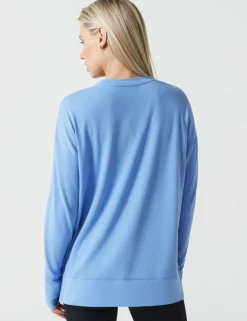 Shelby Crew Neck Step Hem Relaxed Sweat-shirt