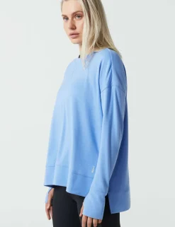 Shelby Crew Neck Step Hem Relaxed Sweat-shirt