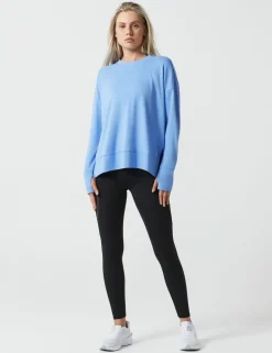 Shelby Crew Neck Step Hem Relaxed Sweat-shirt