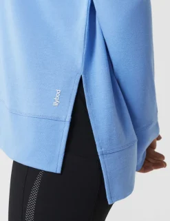 Shelby Crew Neck Step Hem Relaxed Sweat-shirt