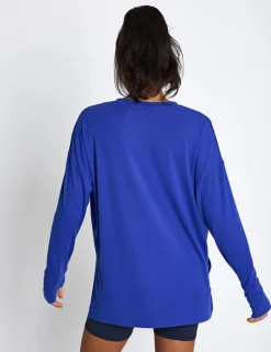 Shelby Crew Neck Step Hem Relaxed Sweat-shirt