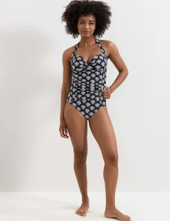 Shell Print High Waisted Bikini Bottoms