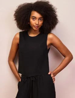 Shell Top with Linen