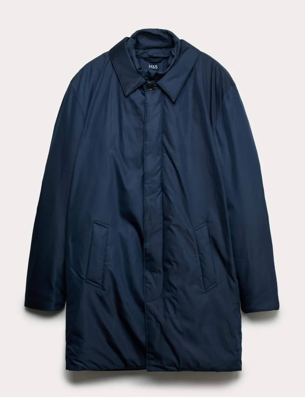 Shirt Collar Mac with Removable Bib