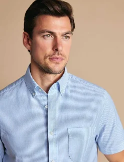 Short Sleeve Button Down Oxford Shirt