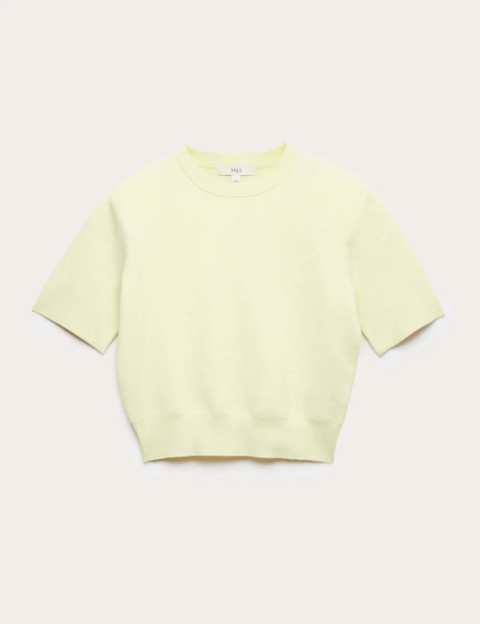 Shoulder Pad Knitted Top with Wool