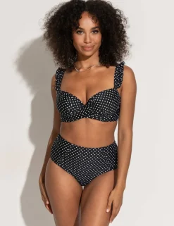 Sicily Polka Dot High Waisted Bikini Bottoms