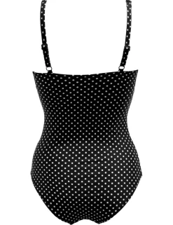 Sicily Polka Dot Tummy Control Padded V-Neck Swimsuit