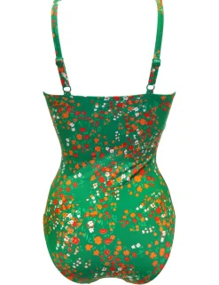 Sicily Tummy Control Floral Frill Swimsuit