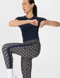 Side Stripe High Waisted 7/8 Leggings