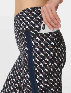 Side Stripe High Waisted 7/8 Leggings