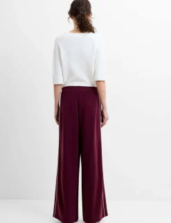 Side Stripe Wide Leg Trousers