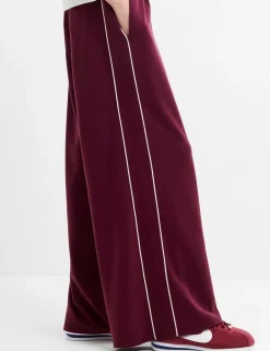 Side Stripe Wide Leg Trousers