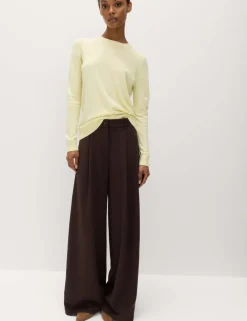 Side Stripe Wide Leg Trousers