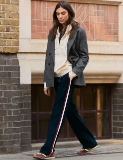 Side Stripe Wide Leg Trousers