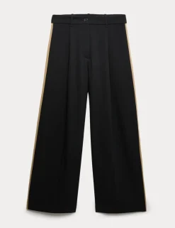 Side Stripe Wide Leg Trousers