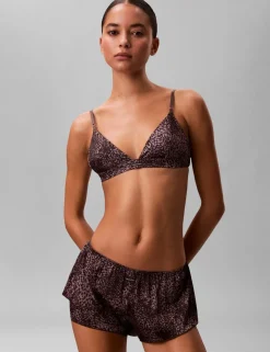Signature Satin Animal Print Knicker Shorts