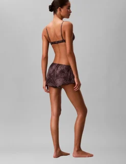 Signature Satin Animal Print Knicker Shorts