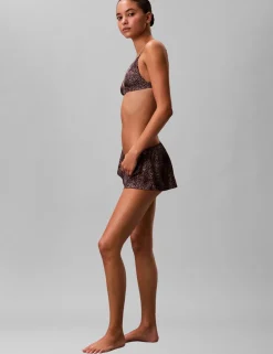 Signature Satin Animal Print Knicker Shorts