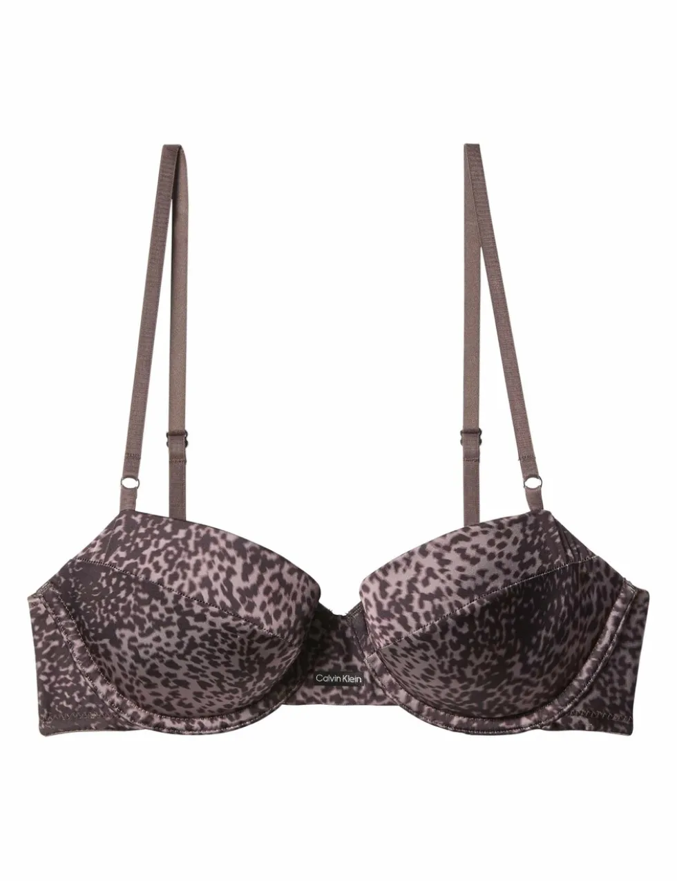 Signature Satin Animal Print Wired T-Shirt Bra (B-DD)