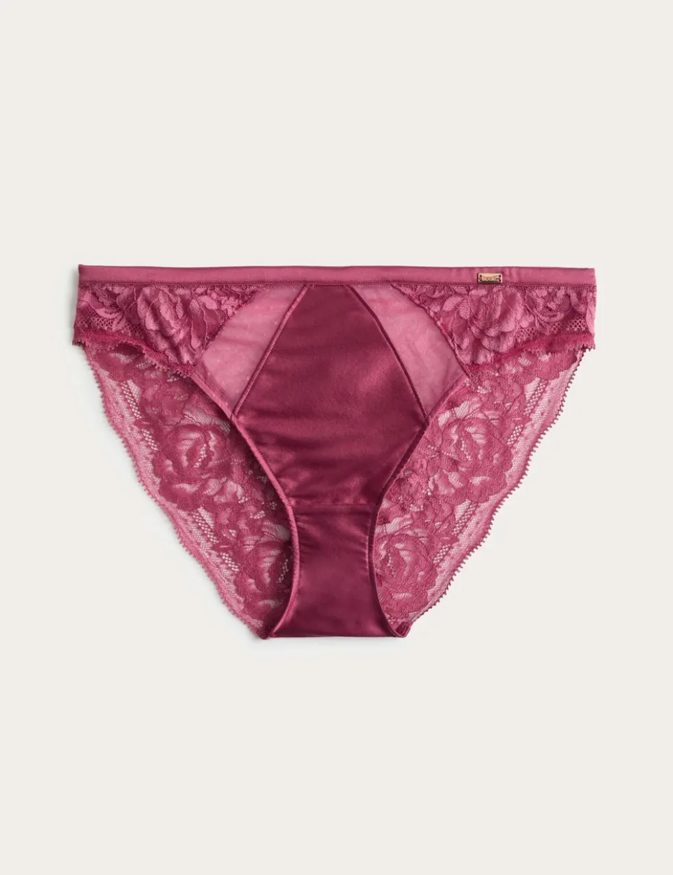 Silk & Lace High Leg Knickers