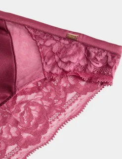 Silk & Lace High Leg Knickers