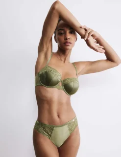 Silk & Lace High Leg Knickers