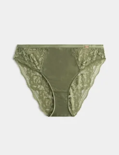 Silk & Lace High Leg Knickers