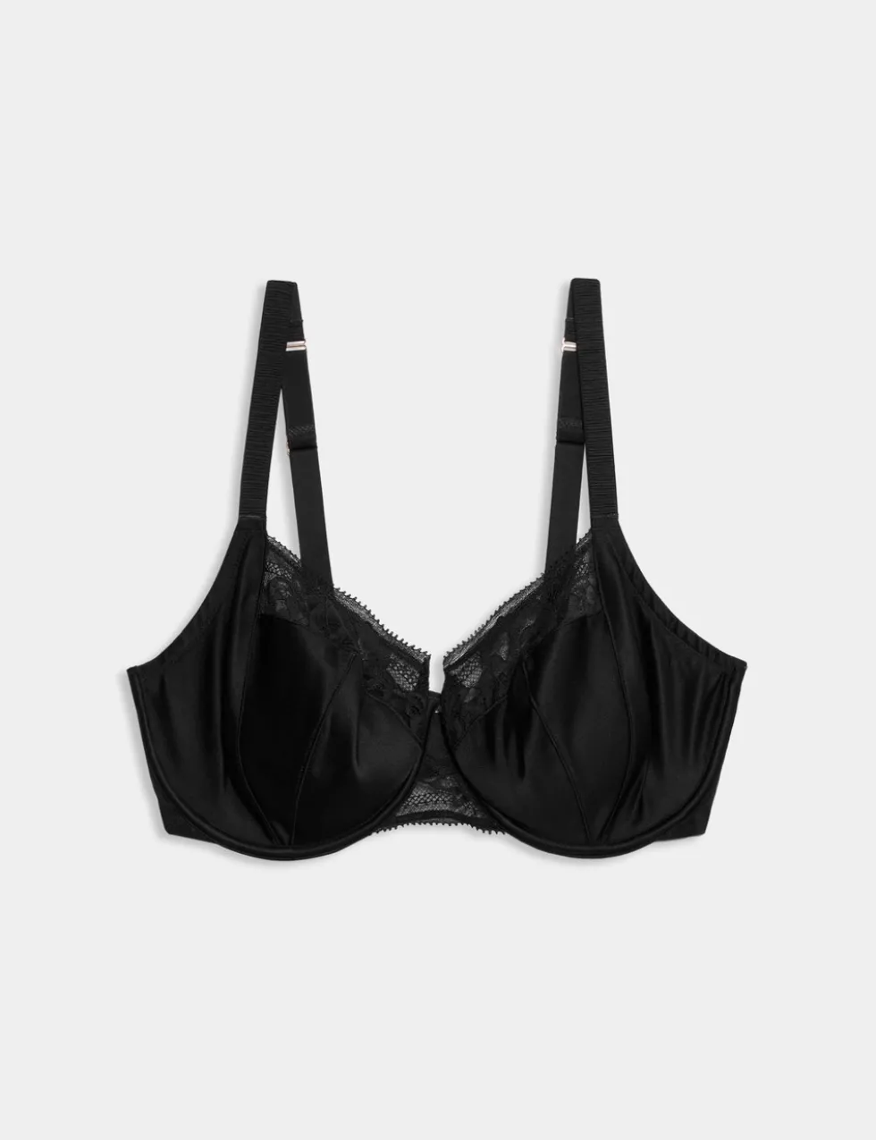 Silk & Lace Wired Balcony Bra (F-H)
