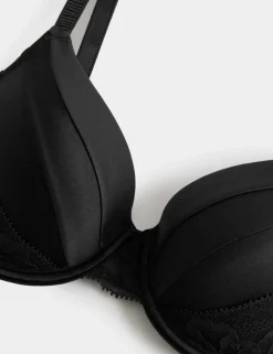 Silk & Lace Wired Full Cup Bra A-E