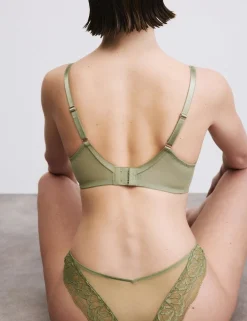 Silk & Lace Wired Plunge Bra (F-H)