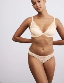 Silk & Lace Wired Plunge Bra A-E