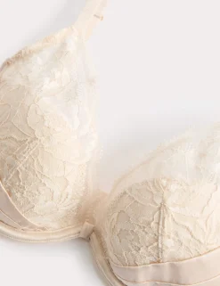 Silk & Lace Wired Plunge Bra A-E
