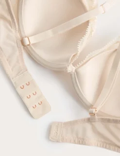 Silk & Lace Wired Plunge Bra A-E