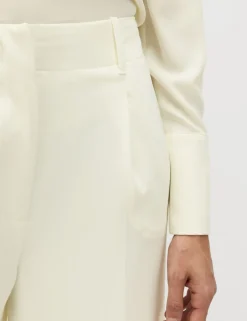 Single Pleat Wide Leg Trousers