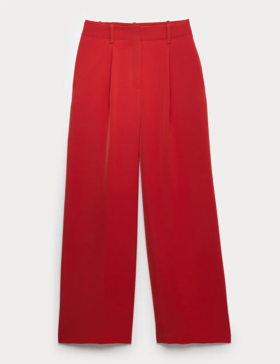 Single Pleat Wide Leg Trousers